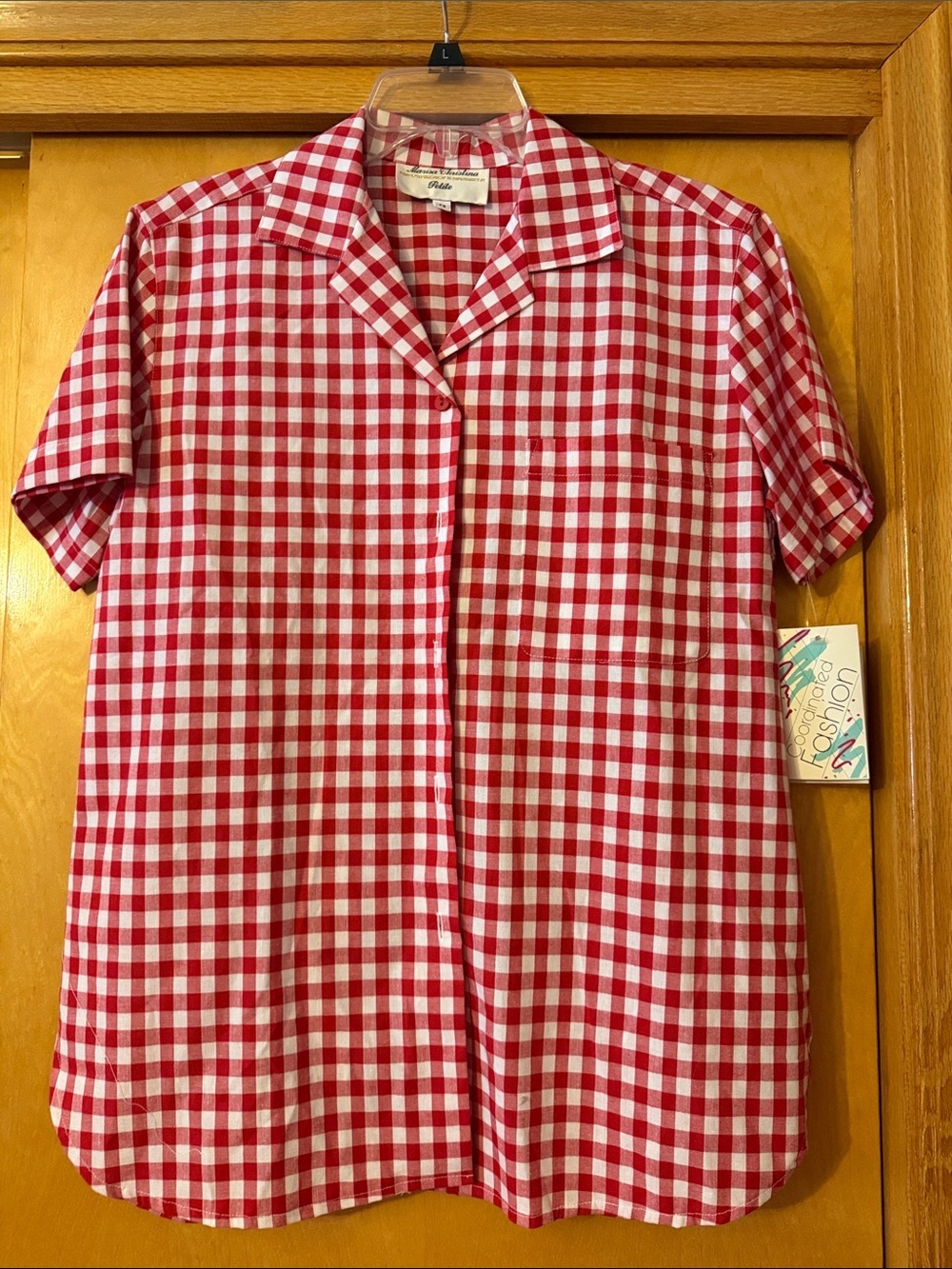 Vintage Marisa Christina Red and White Gingham Shirt